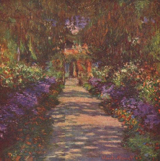 Claude Monet Garden Path, oil painting image